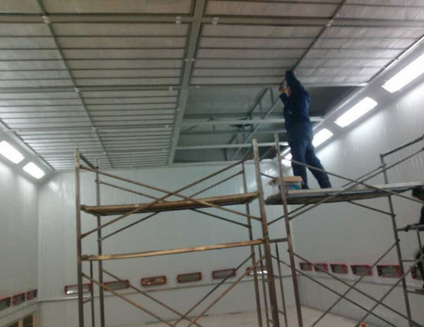 Industrial paint room