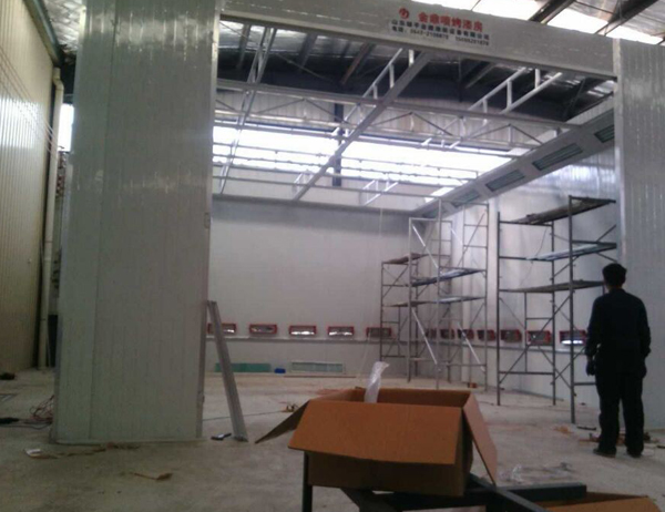 Industrial paint room