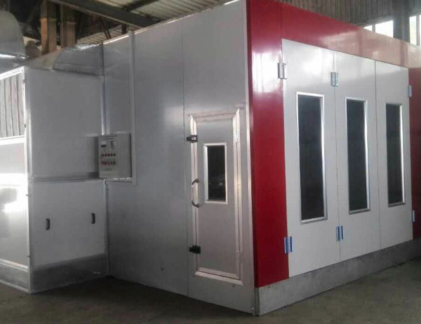 The luxury car paint room