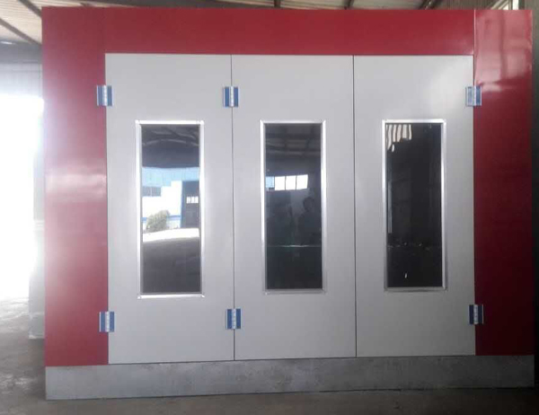 The luxury car paint room