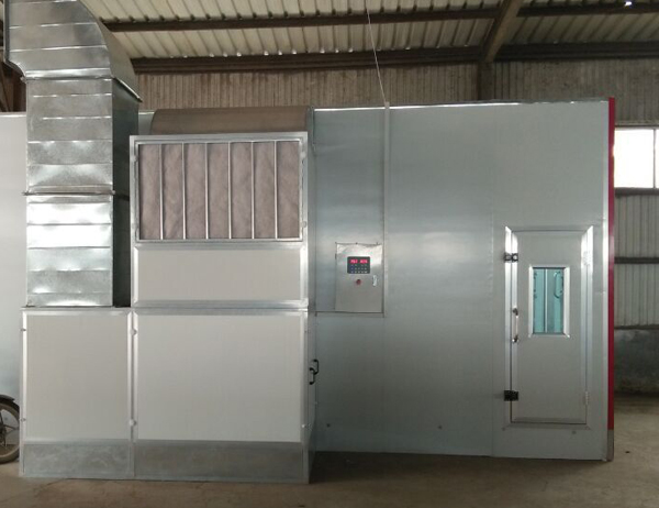 The luxury car paint room