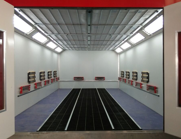 The luxury car paint room