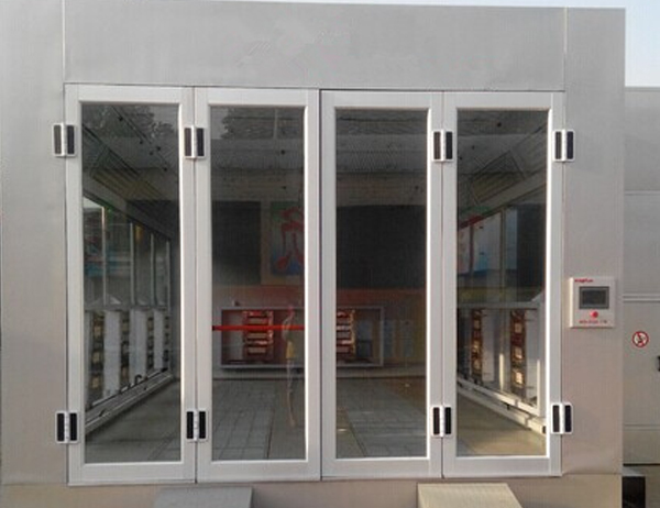 The luxury car paint room