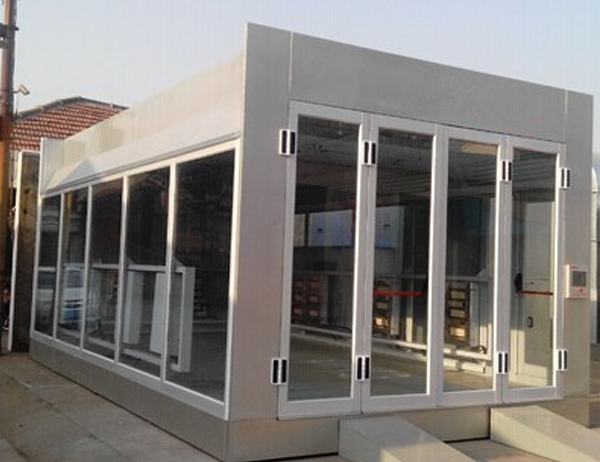 The luxury car paint room